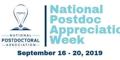 National Postdoc Appreciation Week 2019!